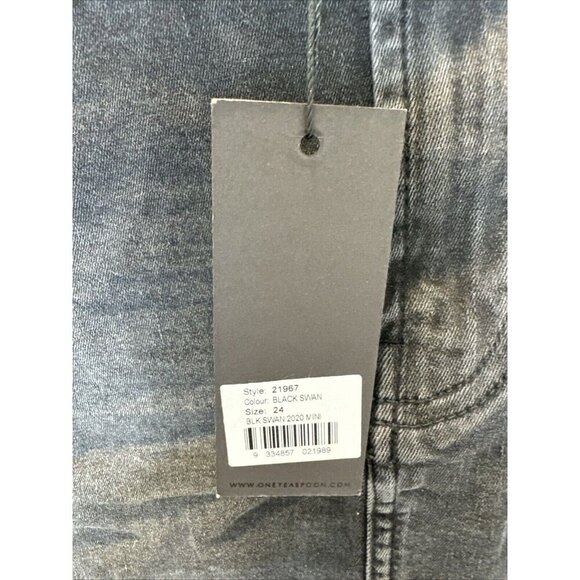 NWT One Teaspoon 2020 Black Swan Mini Skirt 24 - Picture 2 of 6